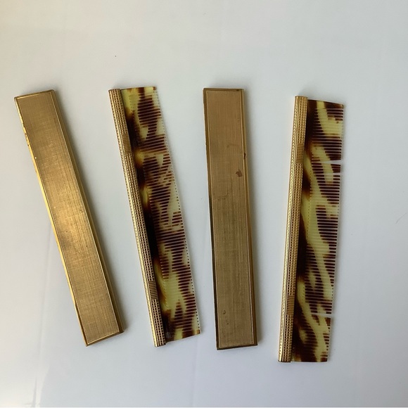 RARE FIND 1970s tortoiseshell comb in brass case - Picture 5 of 9
